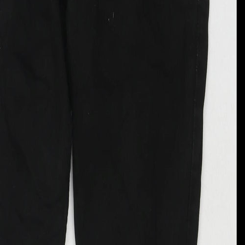 C&A Mens Black Cotton Straight Jeans Size 34 in L30 in Regular Zip