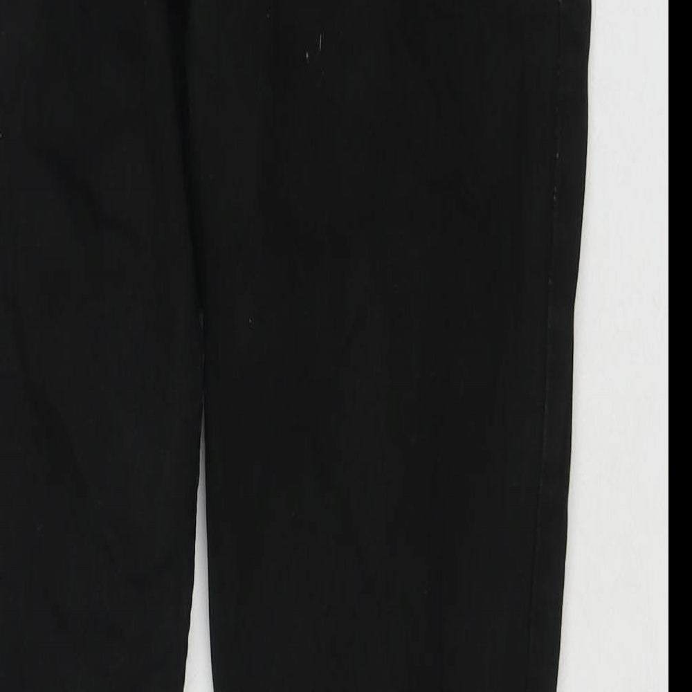 C&A Mens Black Cotton Straight Jeans Size 34 in L30 in Regular Zip