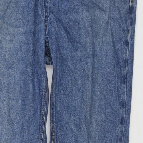 NEXT Mens Blue Cotton Straight Jeans Size 34 in L30 in Regular Zip