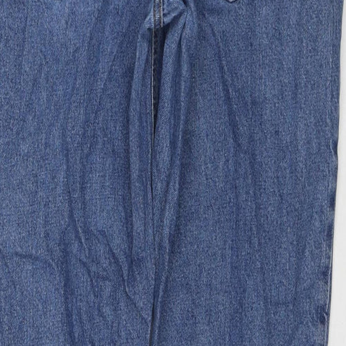 NEXT Mens Blue Cotton Straight Jeans Size 34 in L30 in Regular Zip