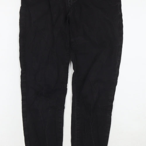 Denim & Co. Womens Black Cotton Skinny Jeans Size 8 L24 in Regular Zip