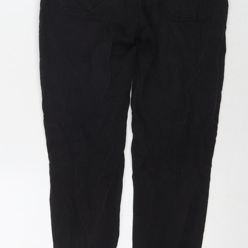 Denim & Co. Womens Black Cotton Skinny Jeans Size 8 L24 in Regular Zip