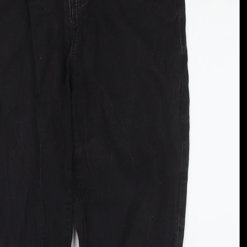 Denim & Co. Womens Black Cotton Skinny Jeans Size 8 L24 in Regular Zip