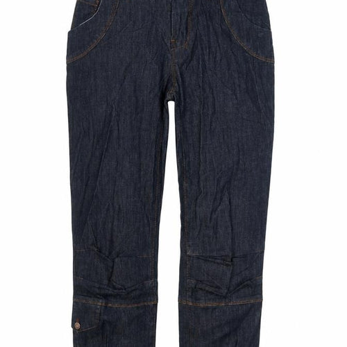 Lady Captain Womens Blue Cotton Straight Jeans Size 10 L24 in Regular Zip
