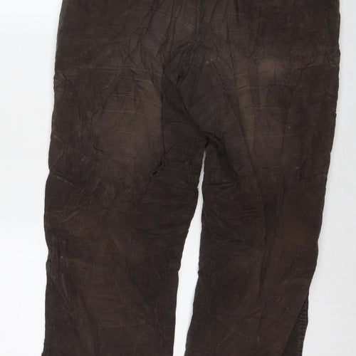 Marks and Spencer Mens Beige Cotton Straight Jeans Size 34 in L29 in Regular Zip