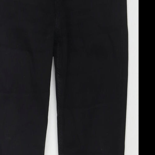 Topshop Womens Black Cotton Skinny Jeans Size 28 L28 in Regular Zip