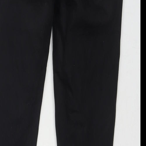 Topshop Womens Black Cotton Skinny Jeans Size 28 L28 in Regular Zip