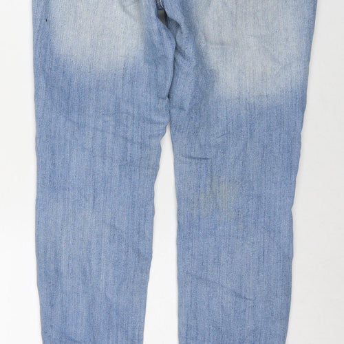 Denim & Co. Womens Blue Cotton Skinny Jeans Size 10 L30 in Regular Zip