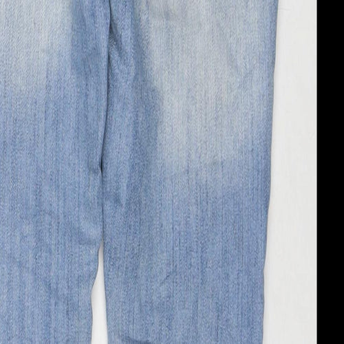 Denim & Co. Womens Blue Cotton Skinny Jeans Size 10 L30 in Regular Zip