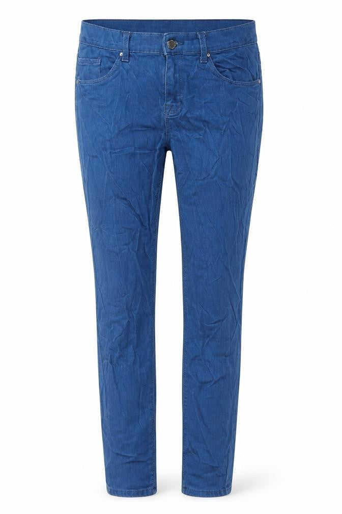 Topshop Womens Blue Cotton Skinny Jeans Size 28 in L32 in Regular Zip