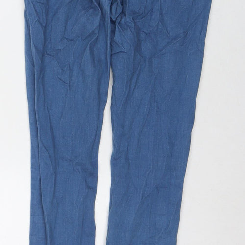 Topshop Womens Blue Cotton Skinny Jeans Size 28 in L32 in Regular Zip