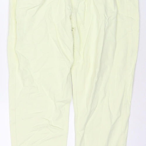 Reclaimed Vintage Womens Yellow Cotton Straight Jeans Size 28 L24 in Regular Zip