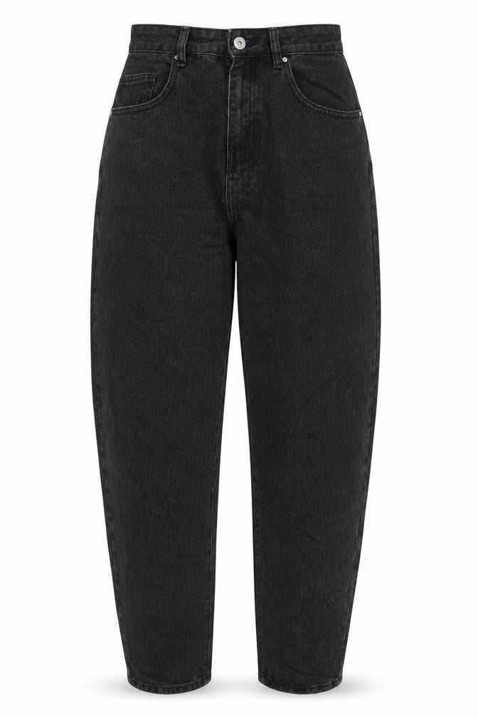 Cotton:On Womens Black Cotton Straight Jeans Size 10 L29 in Regular Zip