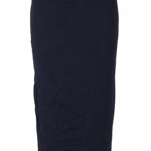 Capsule Womens Blue Viscose Straight & Pencil Skirt Size 14