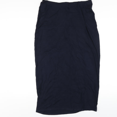 Capsule Womens Blue Viscose Straight & Pencil Skirt Size 14
