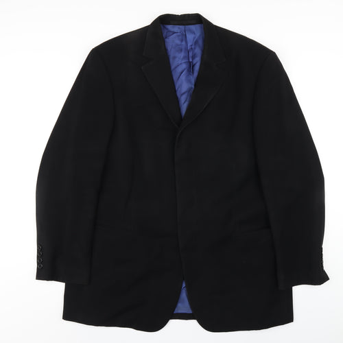 Anagram Mens Black Polyester Jacket Blazer Size 44 Regular
