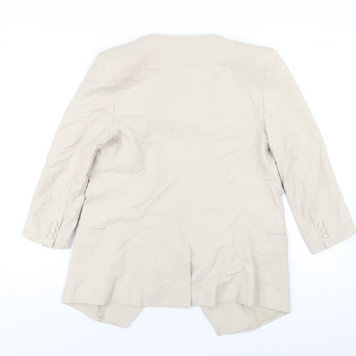 French Connection Womens Beige Jacket Blazer Size 8