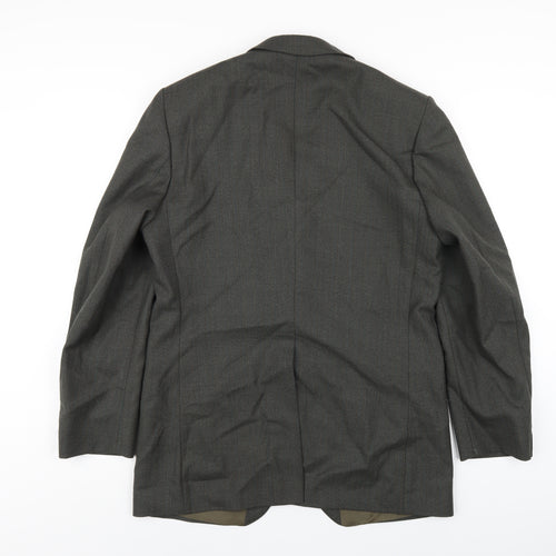 Dunn & Co Mens Green Wool Jacket Blazer Size 42 Regular