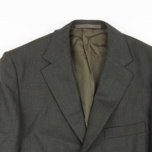 Dunn & Co Mens Green Wool Jacket Blazer Size 42 Regular