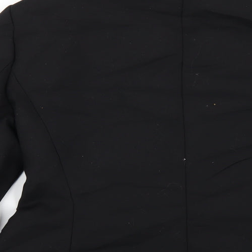 Zara Womens Black Polyester Jacket Blazer Size L
