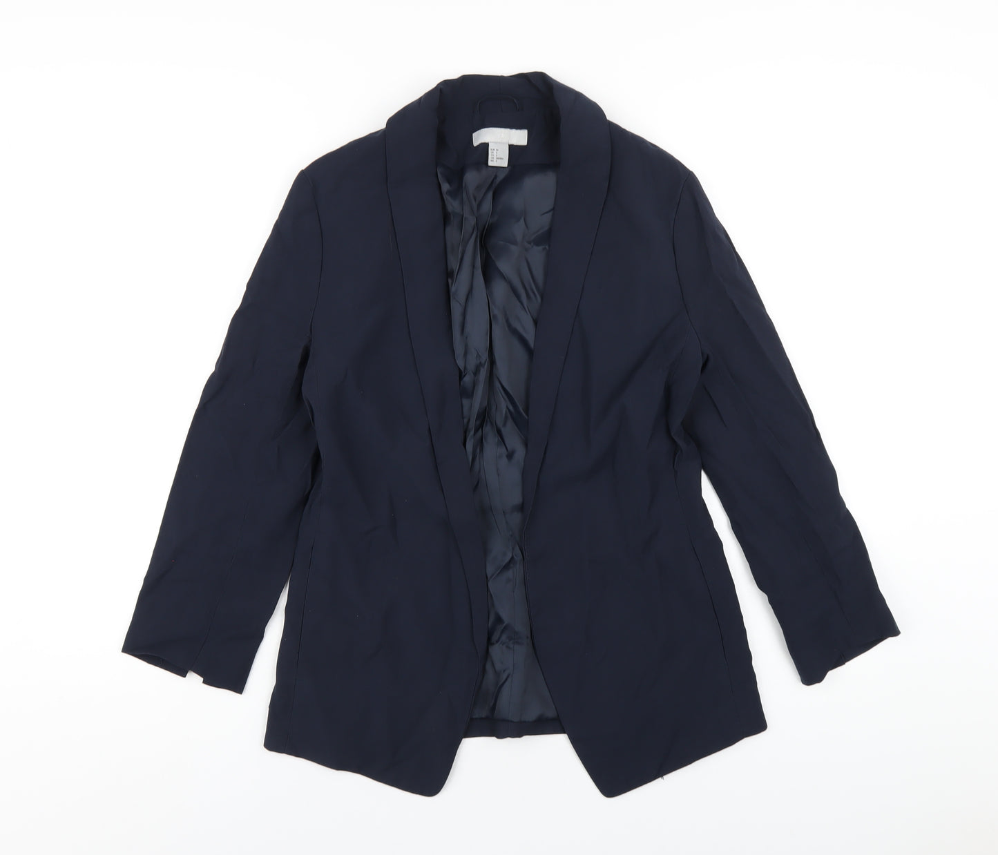 H&M Womens Blue Jacket Blazer Size 8
