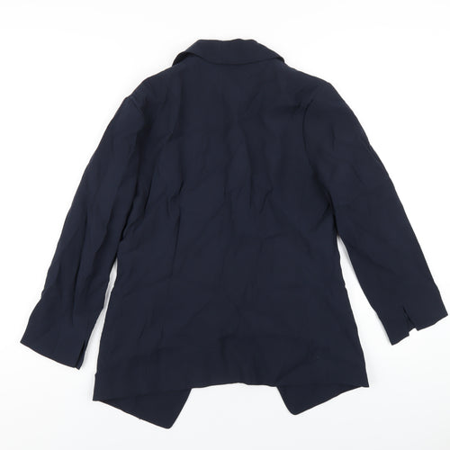 H&M Womens Blue Jacket Blazer Size 8