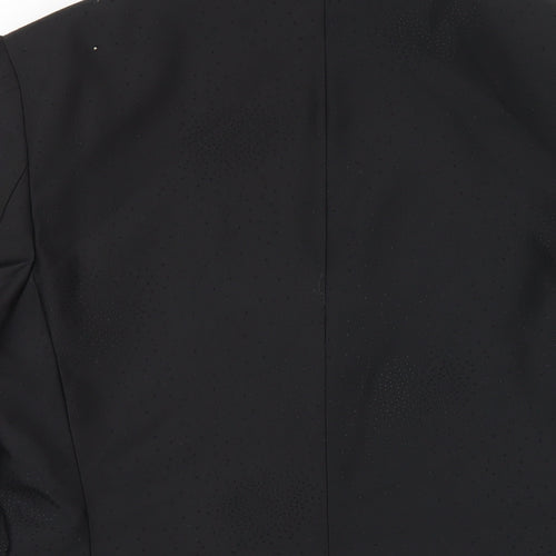 Blackberrys Mens Black Polyester Jacket Blazer Size 38 Regular