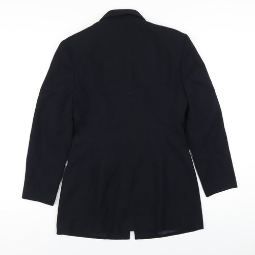 Richards Womens Blue Polyester Jacket Blazer Size 8