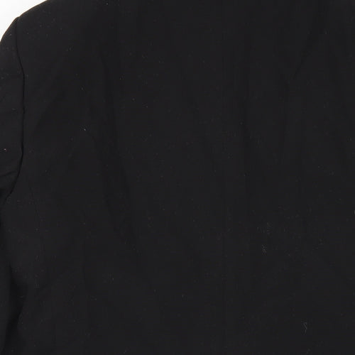Marks and Spencer Mens Black Polyester Jacket Blazer Size 38 Regular