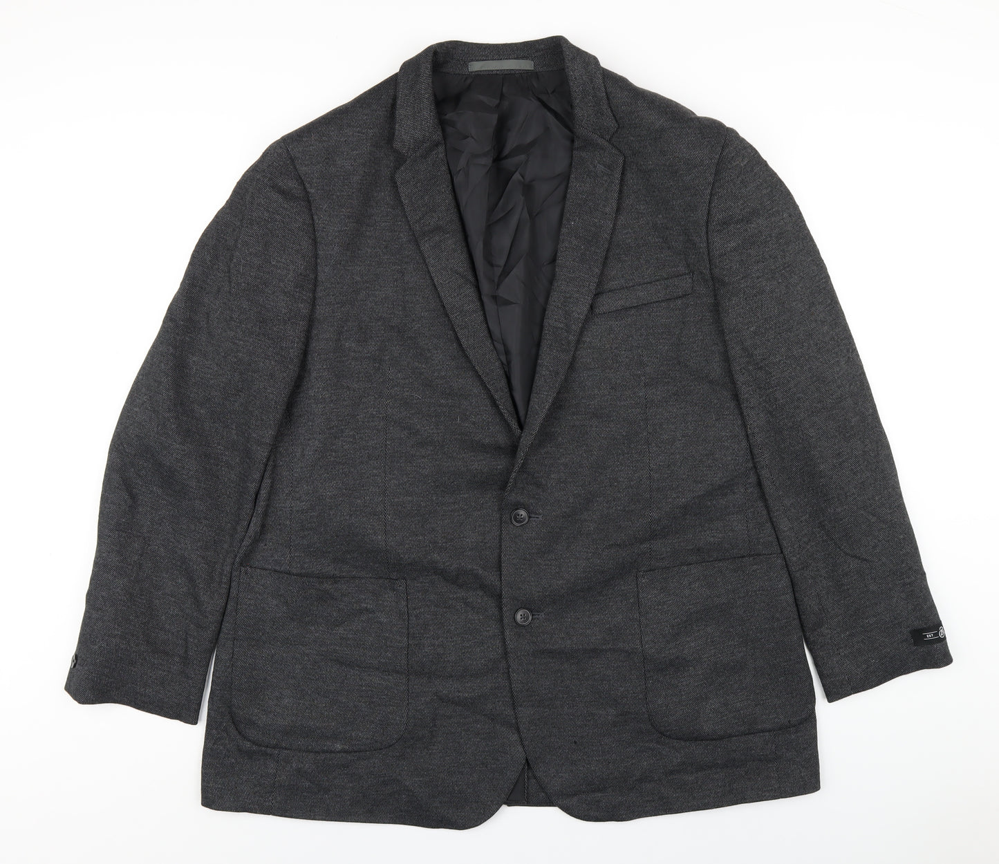 Burton Mens Grey Viscose Jacket Blazer Size 46 Regular