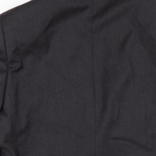 Savoy Taylors Guild Mens Grey Wool Jacket Blazer Size 42 Regular