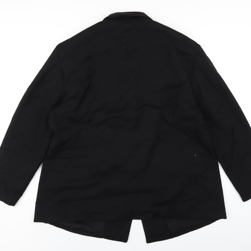 H&M Womens Black Polyester Jacket Blazer Size L