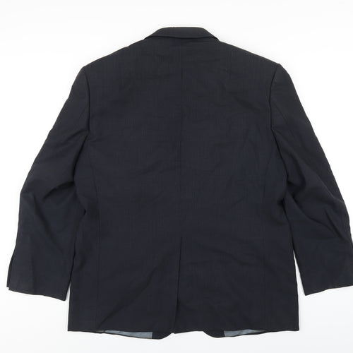 Marks and Spencer Mens Blue Wool Jacket Blazer Size 42 Regular