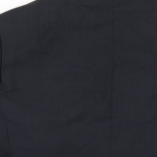 Marks and Spencer Mens Blue Wool Jacket Blazer Size 42 Regular
