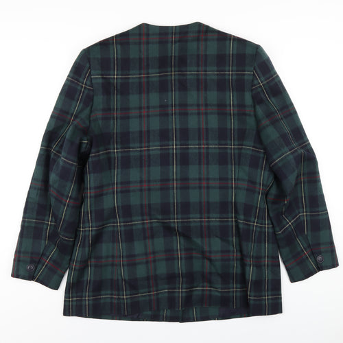Alexon Womens Multicoloured Plaid Jacket Size 16 Button