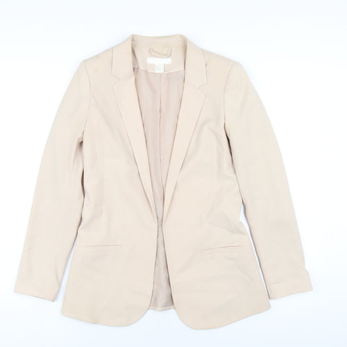 H&M Womens Beige Jacket Blazer Size 8