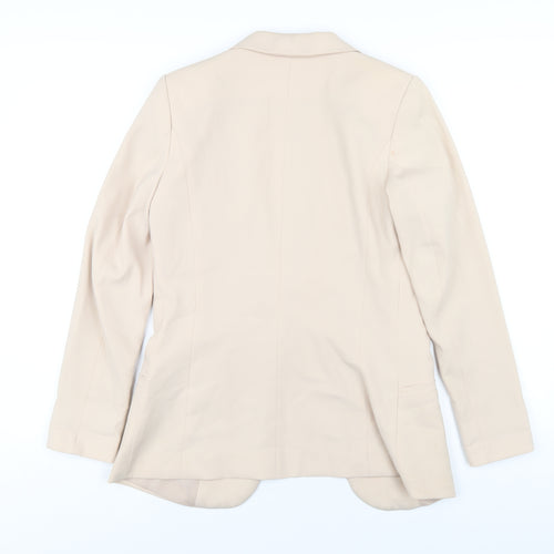 H&M Womens Beige Jacket Blazer Size 8