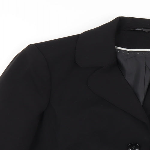 BHS Womens Black Jacket Blazer Size 16 Button