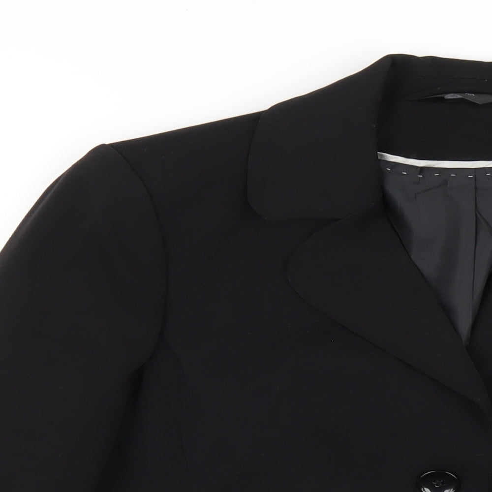 BHS Womens Black Jacket Blazer Size 16 Button