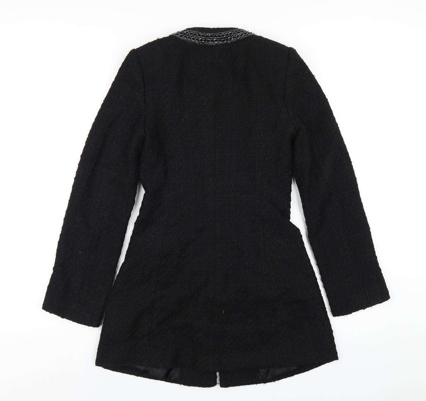Zara Womens Black Jacket Coat Size XS Snap