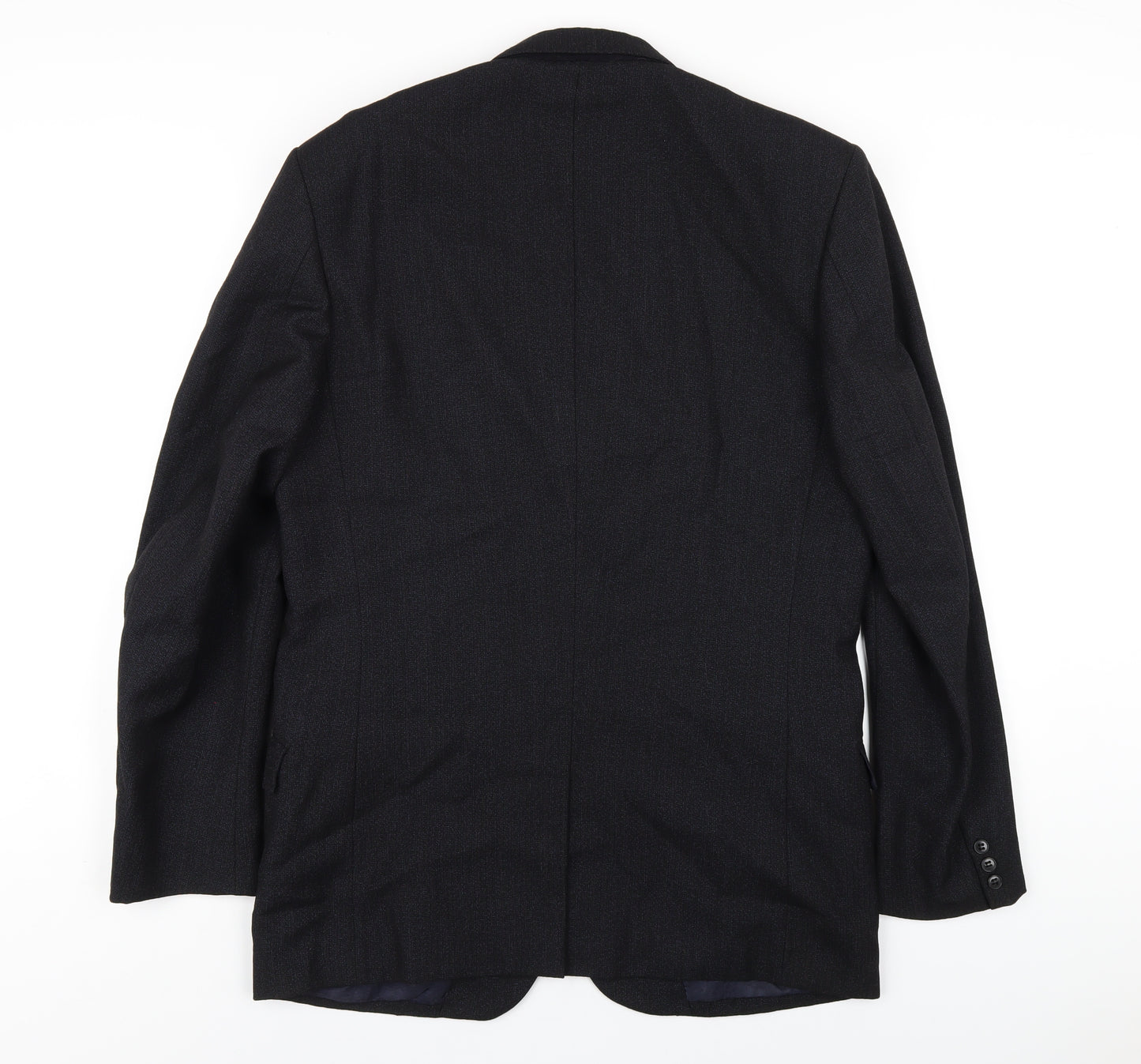 Burton Mens Blue Wool Jacket Blazer Size 40 Regular