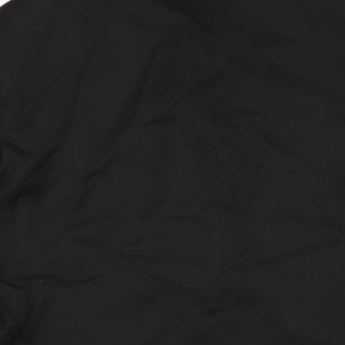 Peter England Mens Black Polyester Jacket Blazer Size 40 Regular