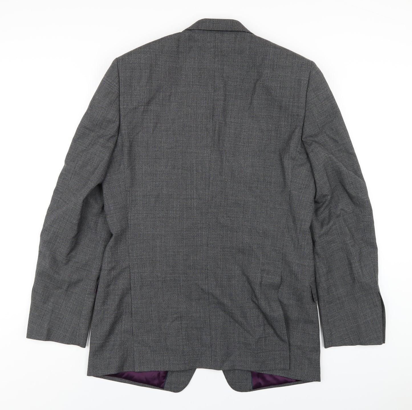 Autograph Mens Grey Wool Jacket Blazer Size 40 Regular