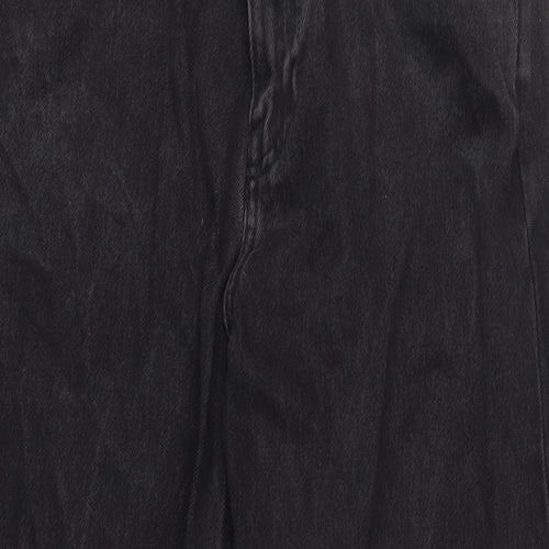 Weekday Womens Black Cotton Straight Jeans Size 30 in L32 in Regular Zip