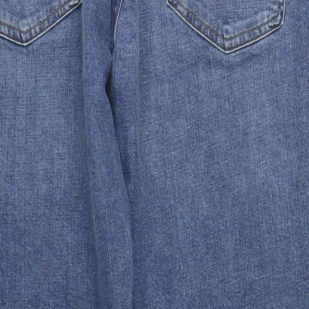 NEXT Mens Blue Cotton Straight Jeans Size 42 in L31 in Regular Zip