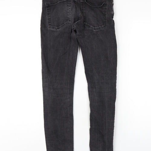 Weekday Womens Black Cotton Skinny Jeans Size 28 L30 in Regular Zip