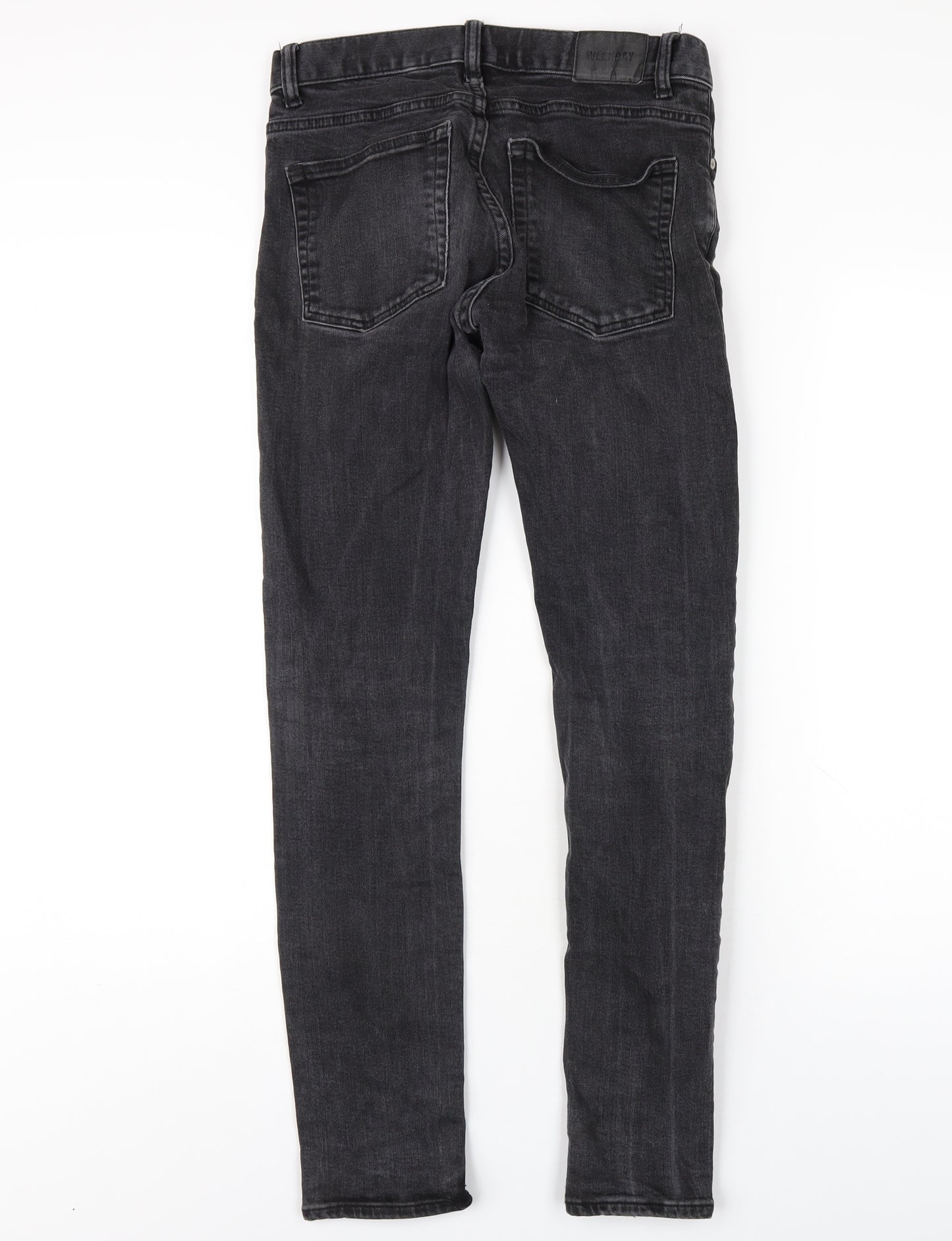 Weekday Womens Black Cotton Skinny Jeans Size 28 L30 in Regular Zip
