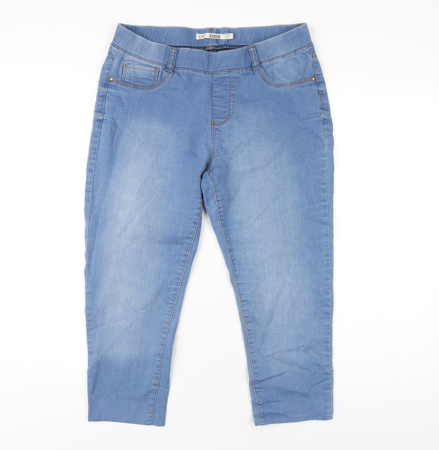 Dorothy Perkins Womens Blue Cotton Capri Jeans Size 12 L21 in Regular