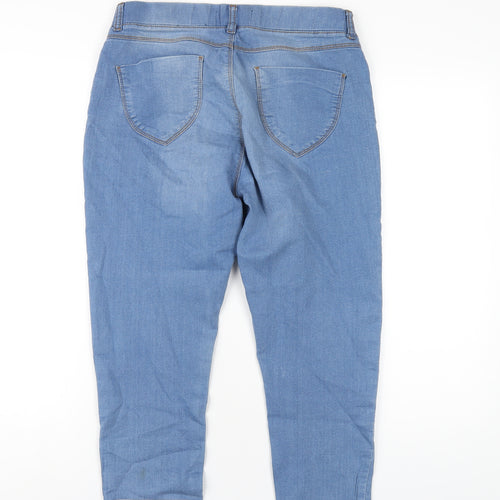 Dorothy Perkins Womens Blue Cotton Capri Jeans Size 12 L21 in Regular