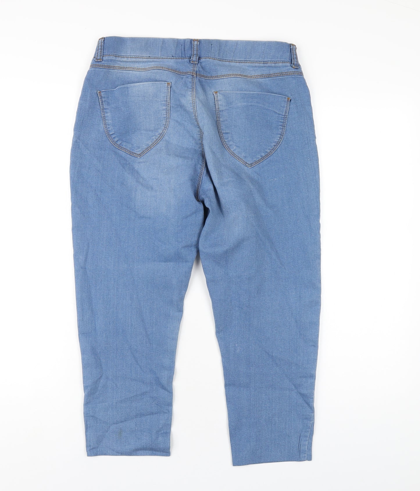 Dorothy Perkins Womens Blue Cotton Capri Jeans Size 12 L21 in Regular